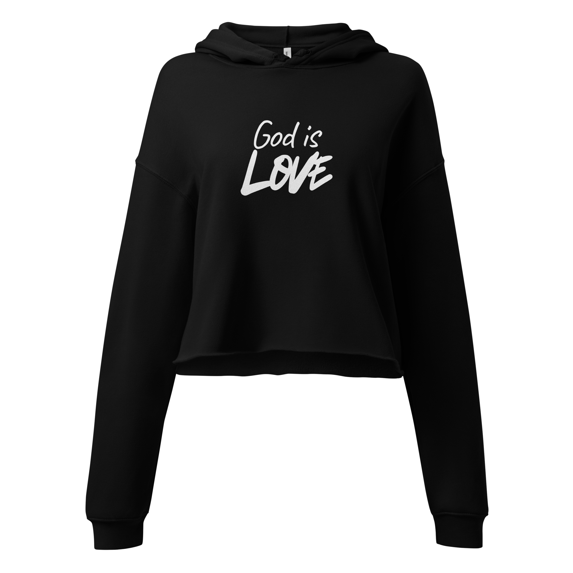 God is Love Crop Hoodie